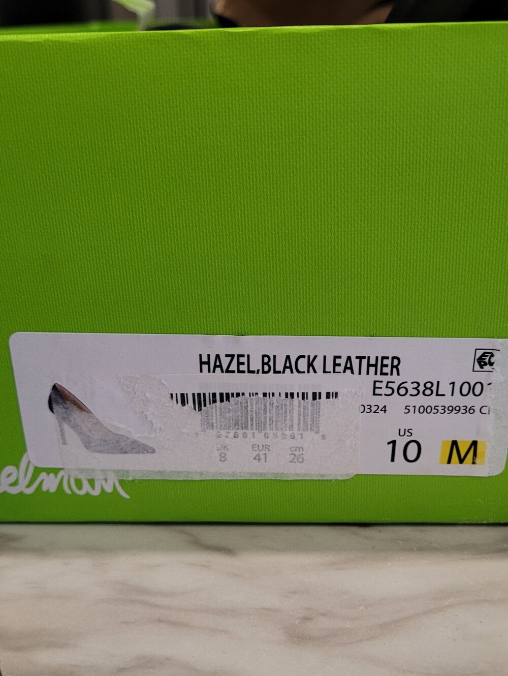🆕️ Sam Edelman 'Hazel' Black Pointed Toe Leather Pumps - Picture 4 of 4
